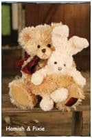 Мишка Хэмиш и заяц Пикси Hamish and Pixie 35 см Коллекция Queenstown Settler Bears Австралия