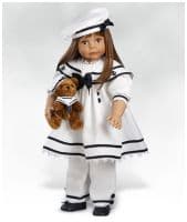 Коллекционная виниловая кукла Морячка с мишкой Ручная работа Высота 61 см. Автор Дениз Макмиллан США - вид 1 миниатюра