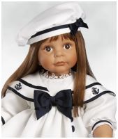 Коллекционная виниловая кукла Морячка с мишкой Ручная работа Высота 61 см. Автор Дениз Макмиллан США - вид 3 миниатюра