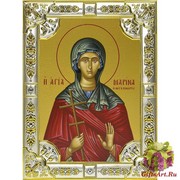 Икона освященная &quot;Марина Антиохийская великомученица &quot;, 18x24 см, со стразами