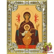 Икона освященная &quot;Неупиваемая чаша икона Божией Матери&quot;, 18x24 см, со стразами