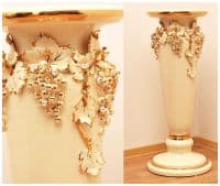 Колонна &quot;Белый виноград&quot; керамика стразы Высота 80 см Стелла Италия