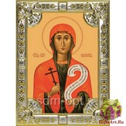 Икона освященная &quot;Параскева Пятница мученица&quot;, 18x24 см, со стразами