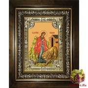 Икона освященная &quot;Татиана,Татьяна мученица&quot;, 18x24 см, со стразами, в деревянном киоте 24x30 см, 24x30 см