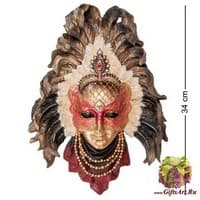 WS-362 Венецианская маска &quot;Перо павлина&quot;