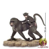 WS-710 Статуэтка &quot;Бабуин с детенышем&quot;