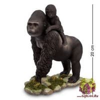 WS-714 Статуэтка &quot;Горилла с детенышем&quot;