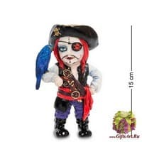 WS-794 Статуэтка в стиле Фэнтези &quot;Капитан пиратов и его попугай&quot;