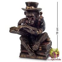 WS-193 Статуэтка в стиле Стимпанк &quot;Обезьяна с книгой&quot;