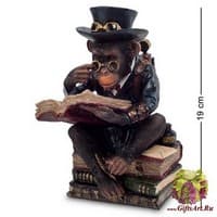 WS-194 Статуэтка в стиле Стимпанк &quot;Обезьяна с книгой&quot;