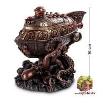 WS-295 Шкатулка в стиле Стимпанк &quot;Подводная лодка в щупальцах Осьминога&quot;