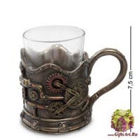 WS-276 Стакан с подстаканником в стиле Стимпанк
