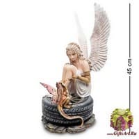 GA-85 Статуэтка &quot;Ангел на автошине с драконом&quot;