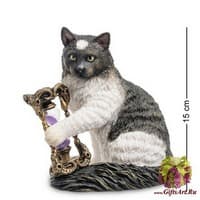 WS-842 Статуэтка &quot;Кот с песочными часами&quot;