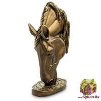 БФ-16 Фигура &quot;Голова лошади&quot; малая/бронз h-42см