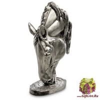 БФ-18 Фигура &quot;Голова лошади&quot; малая/серебр h-42см