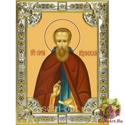 Икона освященная &quot;Сергий (Сергей) Радонежский преподобный&quot;, 18x24 см со стразами, 18x24 см