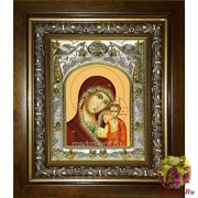 Икона освященная &quot;Казанская икона Божией Матери&quot;, 14x18 см, в деревянном киоте 20x24 см, 20x24 см