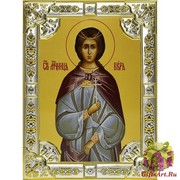 Икона освященная &quot;Вера Римская мученица&quot;, 18x24 см, со стразами