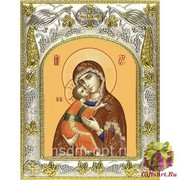 Икона освященная &quot;Владимирская икона Божией Матери&quot;, 14x18 см