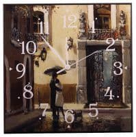 Настенные часы кварцевые Улочки Парижа 2  30х30 см пр-во Италия