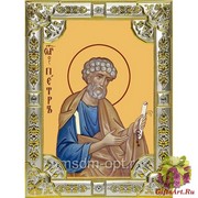 Икона освященная &quot;Пётр апостол&quot; ,18х24см со стразами, 18x24 см