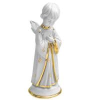 Ангел с кристальными крыльями Фарфоровая скульптура. Высота 13 см. Фарфор с кристаллами Swarovski Сваровски. RG Porcellane Италия