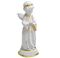 Ангел-девочка с кристальными крыльями Фарфоровая скульптура. Высота 13 см. Фарфор с кристаллами Swarovski Сваровски. RG Porcellane Италия