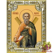 Икона освященная &quot;Андрей Первозванный апостол&quot;, 18x24 см со стразами, 18x24 см