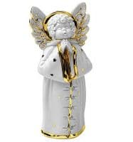 Ангел Фарфоровая скульптура. Высота 12 см. Фарфор с кристаллами Swarovski Сваровски. RG Porcellane Италия