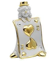 Двойка Червей Серия Карты Фарфоровая скульптура. Высота 11 см. Фарфор с кристаллами Swarovski Сваровски. RG Porcellane Италия