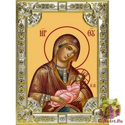 Икона освященная &quot;Млекопитательница икона Божией Матери&quot;, 18x24 см, со стразами