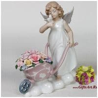 Ангел благодать дающий Фарфор Высота 18 см