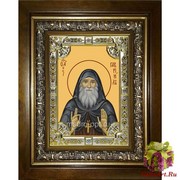 Икона освященная &quot;Гавриил(Ургебадзе) архимандрит ,преподобный&quot;, 18x24 см, со стразами, в деревянном киоте 24x30 см, 24x30 см