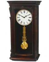 Настенные часы кварцевые с маятником в деревянном корпусе с боем Россия