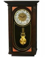 Настенные часы кварцевые с маятником в деревянном корпусе с боем Россия