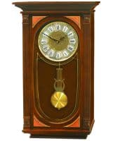 Настенные часы кварцевые с маятником в деревянном корпусе с боем Россия