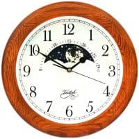 Настенные часы кварцевые в деревянном корпусе с лунным календарём Россия