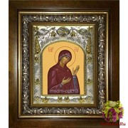 Икона освященная &quot;Деисусная икона Божией Матери&quot;, 14x18 см, в деревянном киоте 20x24 см, 20x24 см