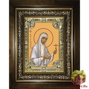Икона освященная &quot;Елизавета,Елисавета преподобномученица, великая княгиня&quot;, 18x24 см, со стразами, в деревянном киоте 24x30 см, 24x30 см