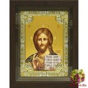 Икона освященная &quot;Господь Вседержитель&quot;, в киоте 24x30 см, 24x30 см