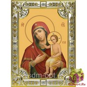Икона освященная &quot;Воспитание икона Божией Матери&quot;, 18x24 см, со стразами