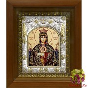 Икона освященная &quot;Божья Матерь Неупиваемая чаша&quot;, в киоте 20x24 см, 20x24 см