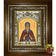 Икона освященная &quot;Елисей Лавришевский преподобный&quot;, 14x18 см, в деревянном киоте 20x24 см, 20x24 см