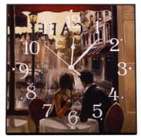 Настенные часы кварцевые Парижское кафе2  30х30см пр-во Италия