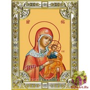 Икона освященная &quot;Коневская икона Божией Матери&quot;, 18x24 см, со стразами