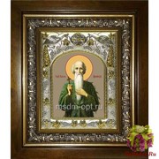 Икона освященная &quot;Павел Фивейский,преподобный&quot;, 14x18 см, в деревянном киоте 20x24 см, 20x24 см