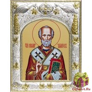 Икона освященная &quot;Николай Чудотворец, архиепископ Мир Ликийских&quot;, 14x18 см
