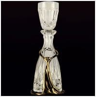 Штоф хрусталь и бронза Эгоист Bohemia. Чехия-Россия