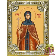 Икона освященная &quot;Феодосия Константинопольская&quot;, 18x24 см, со стразами